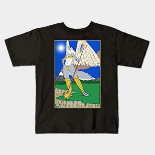 The Wolf Queen Surveys The Ocean Kids T-Shirt